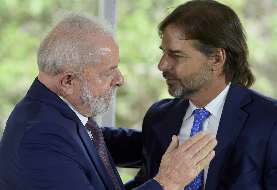 imagen de Lula y una visita corta e intensa que dejó conforme al gobierno y despertó una polémica en la interna del Frente Amplio