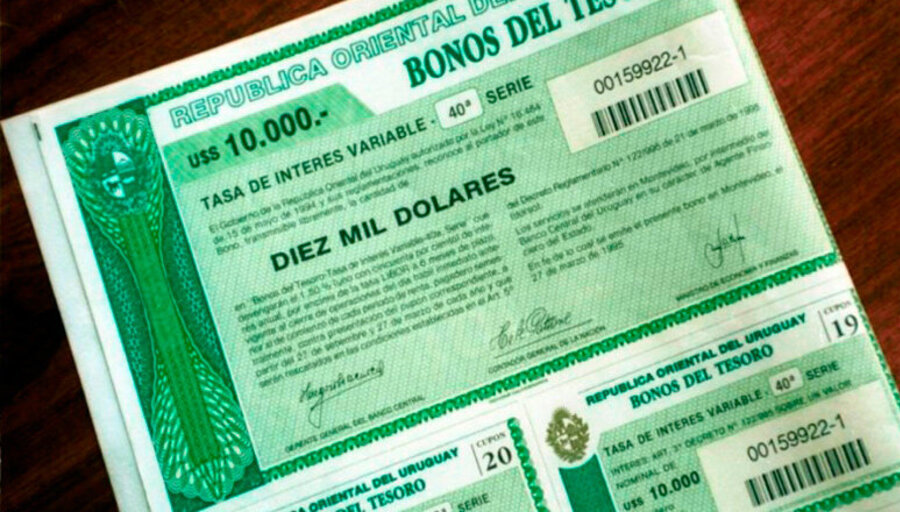 imagen de Los bonos uruguayos en dólares cayeron por debajo de “la par”
